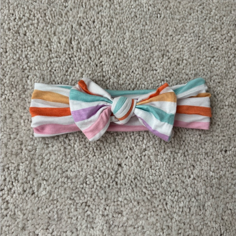 Posh Peanut “Hayden” Convertible One Piece with Matching Bow Headband - Picture 7 of 11
